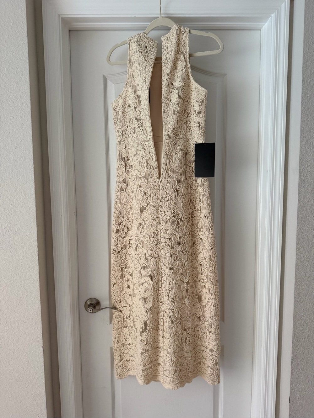 Tuckernuck Sleeveless Lace Midi Dress in Cream - Picture 2 of 4